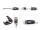 DeLOCK RJ45 Modularer Stecker mit Zugentlastung Cat.6A, Cat.7 und Knickschutztülle 25er Set