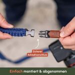 C-ROPE Kameragurt Traveler aus Paracord 100cm Bright Red retail