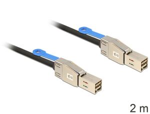 DeLOCK 83395 Serial Attached SCSI (SAS)-Kabel 2 m Schwarz