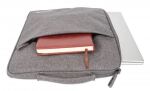 Manhattan Seattle Notebook Sleeve 15,6", Schutzhülle für Notebooks bis zu 15,6", Top Load, Premiumpolsterung, wasserfest, ein Innenfach, ein Frontfach, anthrazit