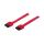 Manhattan SATA-Datenkabel, 7-pol. SATA-Kabel Stecker auf Stecker, 50 cm, rot