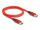 DELOCK DisplayPort Kabel 16K 60Hz 1m rot Metall