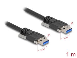 DELOCK USB-A 5 Gbps Kabel St<St mit Schraubenabstand 19 mm