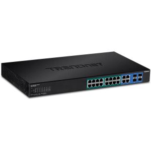 Trendnet TPE-1620WSF Netzwerk-Switch Managed L2/L3 Gigabit Ethernet (10/100/1000) Power over Ethernet (PoE) 1U Schwarz