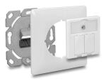 DELOCK Keystone Anschlussdose 2-Port kompakt