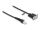 DELOCK Spiralkabel RJ50 Stecker zu D-Sub 9 Buchse 1,5m SWV