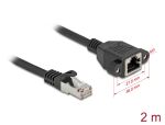 DELOCK Verlängerungskabel S/FTP RJ45 ST -> BU...