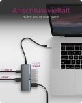 ICY BOX IB-DK4022a-CPD, 6 in 1 Docking station, 1x HDMI 4K60Hz, 4x USB Type-A 5 Gbit/s, 1x USB Type-C for PD 3.0 max 100W
