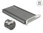 DELOCK PCI Express x16 Karte zu 2 x intern NVMe M.2 Key M
