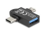 DELOCK Adapter USB 10 Gbps 2 in 1 USB-A Bu > USB-C St