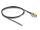DeLOCK Antennenkabel RP-SMA Buchse zum Einbau zu I-PEX Inc., MHF® 4L LK Stecker 1.37 50 cm Gewindelänge 10 mm