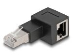 DeLOCK RJ45 Stecker zu RJ45 Buchse Adapter Cat.6A 90°...