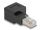 DeLOCK RJ45 Stecker zu RJ45 Buchse Adapter Cat.6A 90° nach rechts gewinkelt
