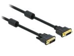 DELOCK DVI Kabel DVI(24+1) -> DVI(24+1) St/Bu 3.00m Gold