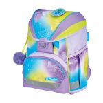 Herlitz UltraLight XL Plus Little Monster Schulranzen-Set Mädchen Polyester Blau, Lila, Gelb