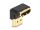 DeLOCK HDMI Adapter Stecker zu Buchse 90° unten gewinkelt 8K 60 Hz Metall
