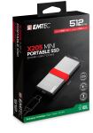 Emtec X205 Mini 512 GB USB Typ-C USB 3.2 Gen 2x2 Silber