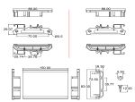 DELOCK Platinenhalterung (72 mm) für Hutschiene 15 cm lang
