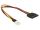 DeLOCK 0.24m SATA 15p / 4p 0,24 m