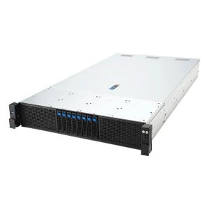 ASUS RS720-E12-RS8G Rack (2U) Schwarz, Silber