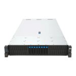 ASUS RS720-E12-RS8G Rack (2U) Schwarz, Silber