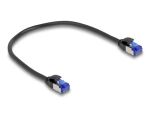 DeLOCK RJ45 Netzwerkkabel Cat.6A S/FTP Slim 0,25 m schwarz