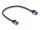 DeLOCK RJ45 Netzwerkkabel Cat.6A S/FTP Slim 0,25 m schwarz