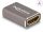 DELOCK HDMI Adapter Buchse zu Buchse 8K 60 Hz grau Metall