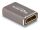 DELOCK HDMI Adapter Buchse zu Buchse 8K 60 Hz grau Metall