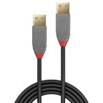 Lindy 36753 USB Kabel USB 3.2 Gen 1 (3.1 Gen 1) 3 m USB A 5 Gbit/s Schwarz, Grau