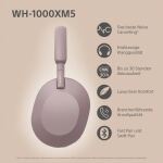 Sony WH1000XM5P Kopfhörer Verkabelt & Kabellos Kopfband Anrufe/Musik Bluetooth Pink
