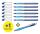Schneider AG Slider Basic Blau Stick-Kugelschreiber Extradick 7 Stück(e)