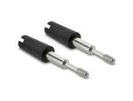 DeLOCK Seriell Kabel RS-232 D-Sub9 Stecker zu Buchse Nullmodem mit schmalem Steckergehäuse 3 m