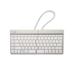R-Go Tools Ergonomische Tastatur R-Go Split Break mit Pausensoftware, ergonomische geteilte Tastatur, QWERTY (US), kabellos, weiß
