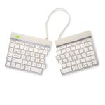 R-Go Tools Ergonomische Tastatur R-Go Split Break mit Pausensoftware, ergonomische geteilte Tastatur, QWERTY (US), kabellos, weiß