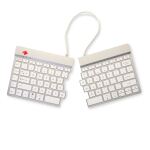 R-Go Tools Ergonomische Tastatur R-Go Split Break mit Pausensoftware, ergonomische geteilte Tastatur, QWERTY (US), kabellos, weiß
