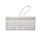 R-Go Tools Ergonomische Tastatur R-Go Split Break mit Pausensoftware, ergonomische geteilte Tastatur, QWERTY (US), kabellos, weiß