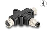 DeLOCK M8 T-Splitter A-kodiert 4 Pin 1 x Stecker zu 2 x...