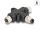 DeLOCK M8 T-Splitter A-kodiert 4 Pin 1 x Stecker zu 2 x Buchse Parallelschaltung