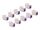 DeLOCK Keystone Modul RJ45 Buchse zu LSA Cat.6A werkzeugfrei violett Set 10 Stück