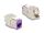 DeLOCK Keystone Modul RJ45 Buchse zu LSA Cat.6A werkzeugfrei violett Set 10 Stück