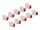 DeLOCK Keystone Modul RJ45 Buchse zu LSA Cat.6A werkzeugfrei rot Set 10 Stück