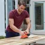 Black & Decker BEW220 Schwingschleifer 14000 RPM Schwarz, Orange