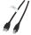 EFB Elektronik K5203.0,5 USB Kabel USB 2.0 0,5 m USB A USB B 0,48 Gbit/s Schwarz