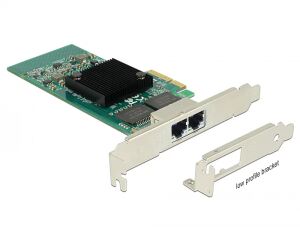 DELOCK PCI Express x4 Karte 2 x RJ45 Gigabit LAN i350