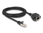 DELOCK RJ50 Verlängerungskabel Stecker zu Buchse S/FTP 2m SW