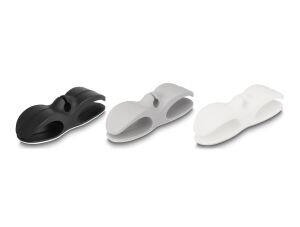 DELOCK Kabelhalter mit 3 Durchführungen selbstklebend Set