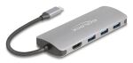 DeLOCK 64323 Schnittstellen-Hub USB 3.2 Gen 2 (3.1 Gen 2) Type-C 10000 Mbit/s Grau