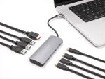 DeLOCK 64323 Schnittstellen-Hub USB 3.2 Gen 2 (3.1 Gen 2) Type-C 10000 Mbit/s Grau
