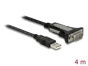 DELOCK Adapter USB 2.0 Typ-A > 1 x Seriell RS-232 DB9 4m